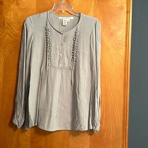 Max Studio Long Sleeve Peasant Top, Size S